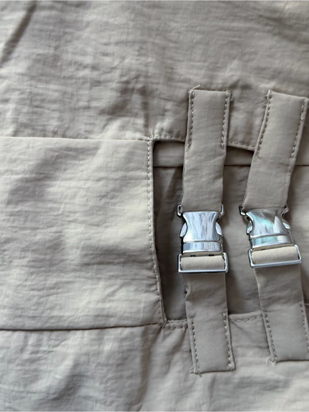 Zara Strapless Wide-Leg Jumpsuit in Beige - Picture 9 of 13